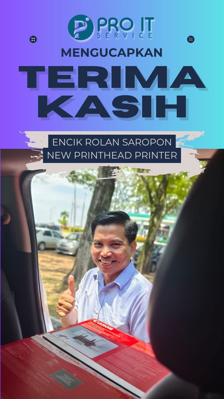 Testimoni pelanggan servis printhead printer