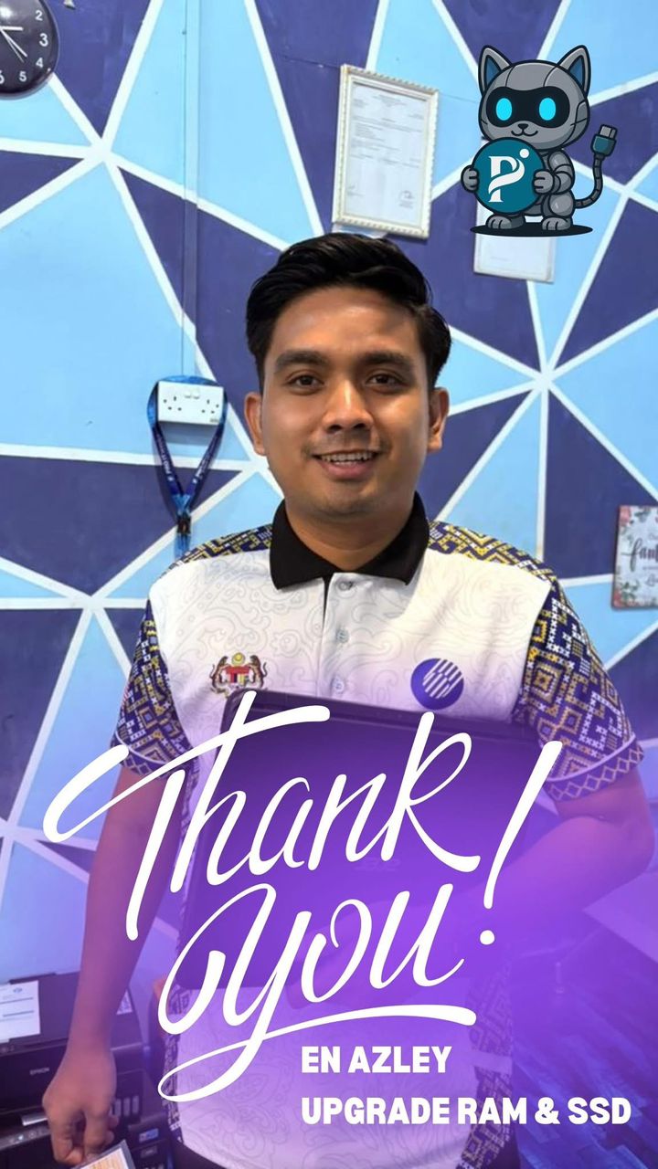 Testimoni pelanggan upgrade RAM dan SSD