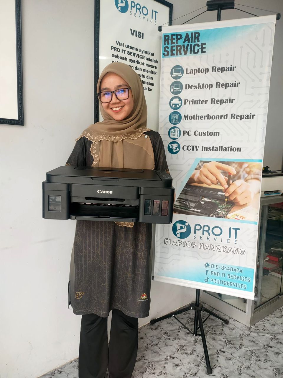 Testimoni pelanggan servis ink recharge printer