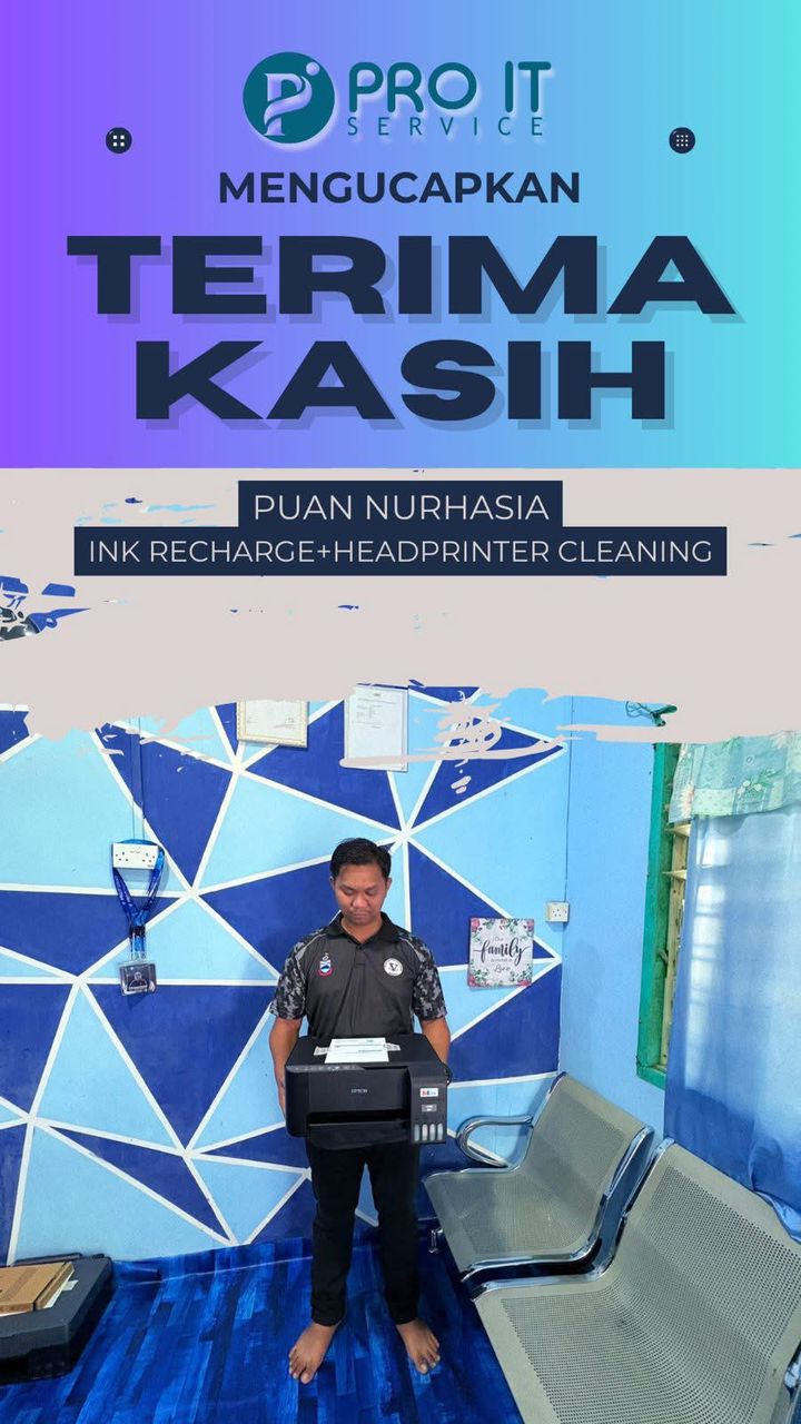 Testimoni pelanggan format dan cleaning PC